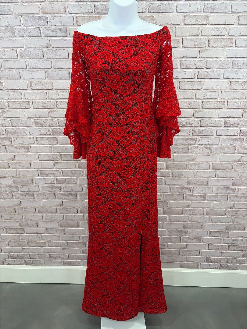 Various Dress, Red/black, Small, Used - Good