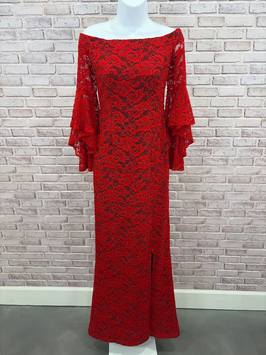 Various Dress, Red/black, Small, Used - Good