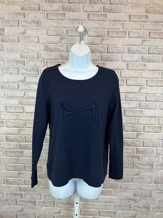 Chicos Shirt, Navy, 1, Used - Good