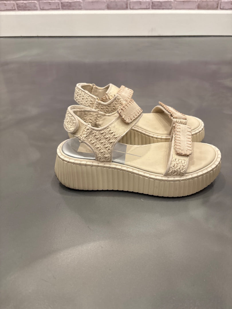 Dolce Vita Sandals, Cream, 7, Used - good