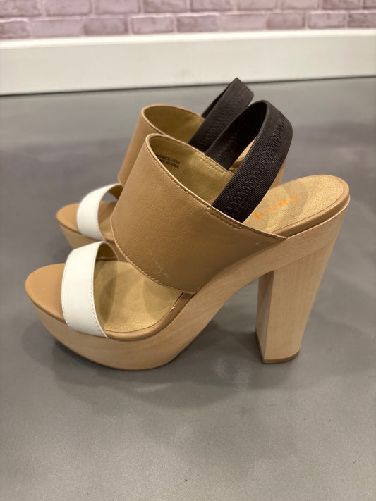 Levity Heels, Tan/white, 8.5, Used - Good