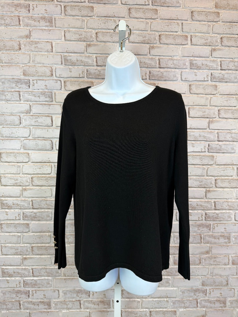 Chicos Shirt, Black, 1, Used - Good