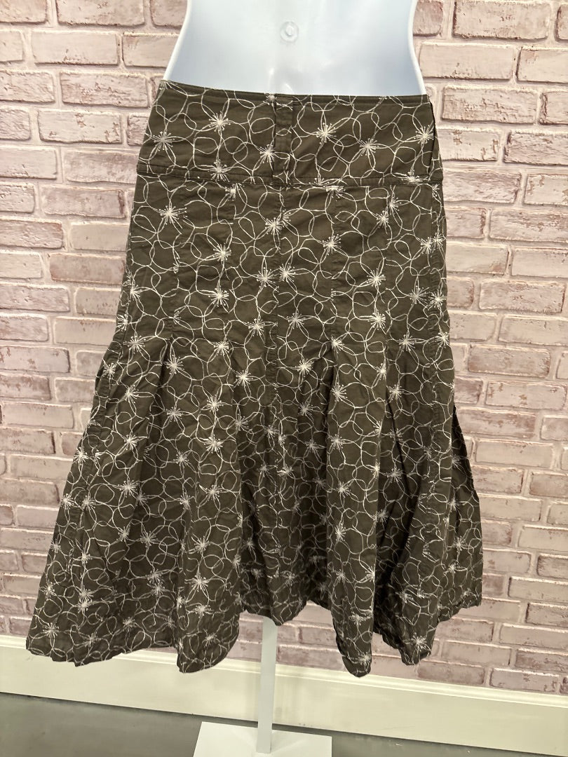 Esprit Skirt, Brown floral, 8, Used - Good