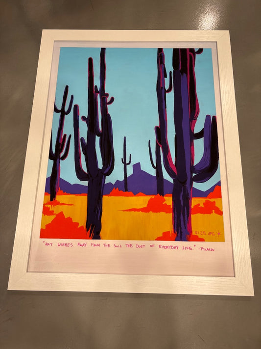 “Picasso’s Polaroid” Multi Joshua Patrick Gridley Acrylic print, One Size