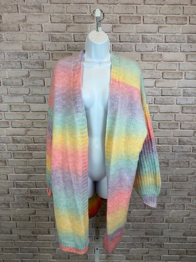 Retrod Sweater Cardigan, Multi, Medium, Used - Good