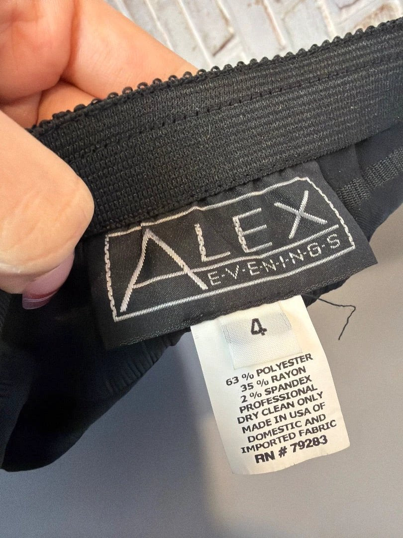Alex Evenings Bottom - Skirt – Alex Evenings Skirt, Black, 4, Used - Excellent