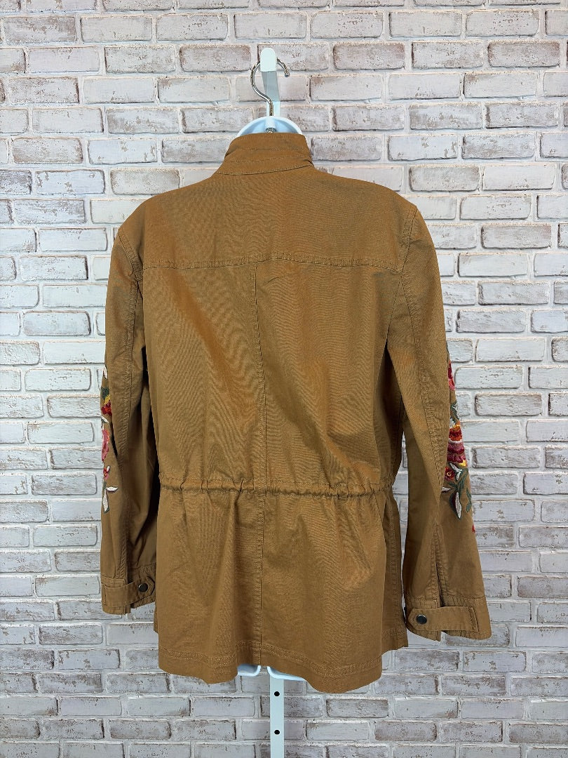 Style & Co Jacket, Khaki multi, Large, Used - Good