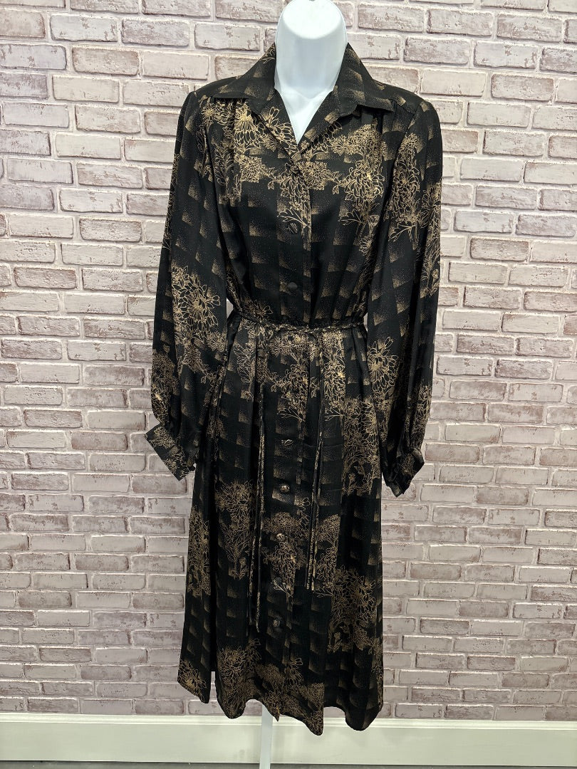 Various Dresses, Black/gold, Medium, Used - Good