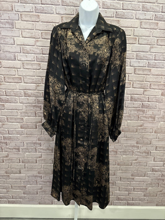 Various Dresses, Black/gold, Medium, Used - Good