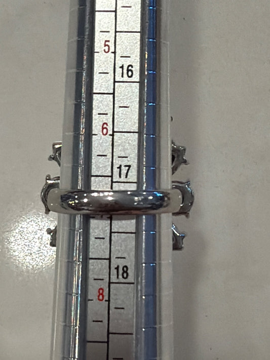 Various Ring, Silver/black, 7, Used - Excellent