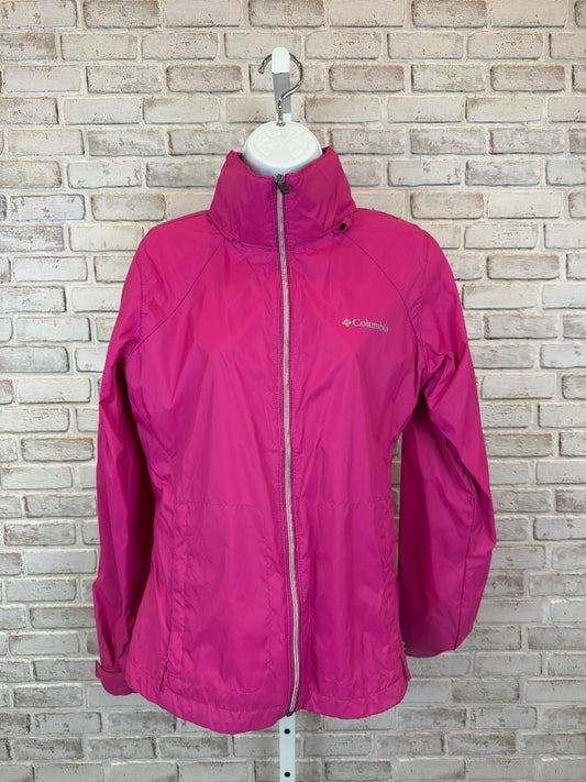 Columbia Rain Jacket, Hot Pink, Medium, Used - Excellent