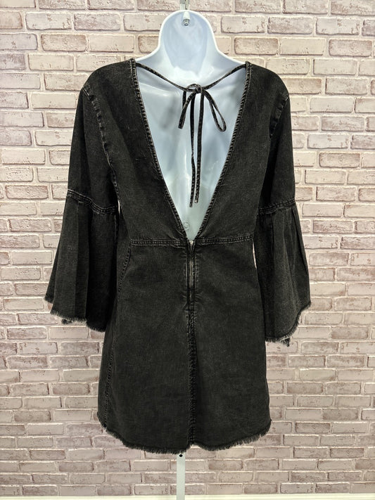 We the free Dress, Black denim, 4, Used - Good