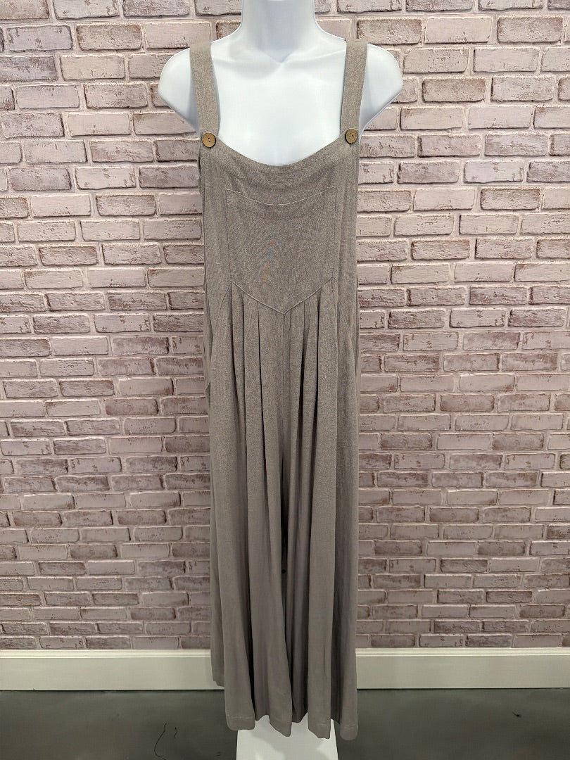 Automet Overalls, taupe/grey, Small, New With Tags