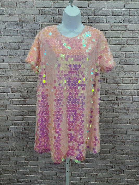 Ups & downs Dress, Pink sequin, Used - Good