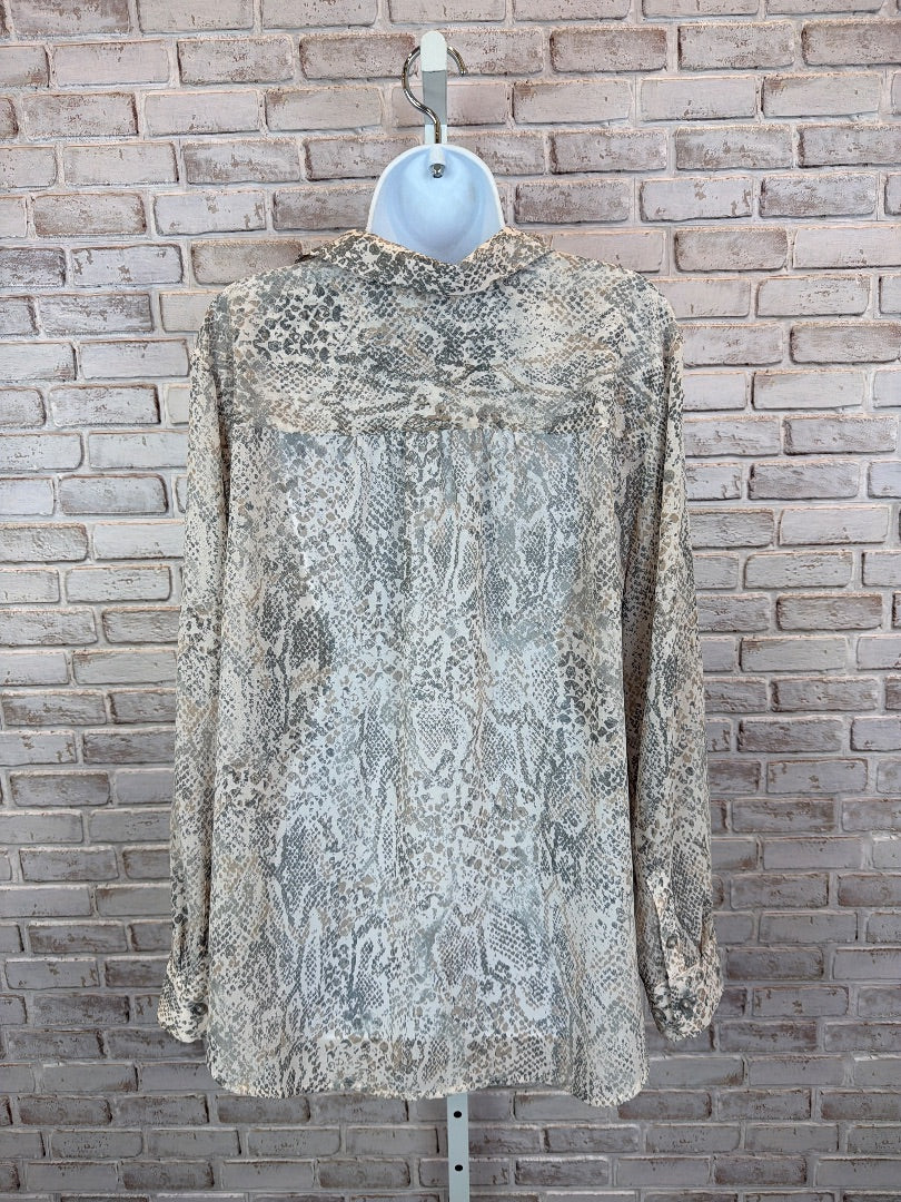 Chicos Shirt, Animal, 3, Used - Good