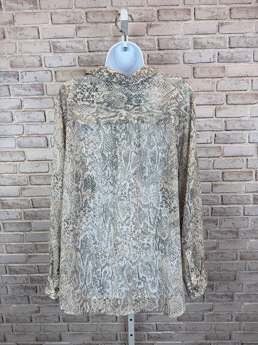 Chicos Shirt, Animal, 3, Used - Good