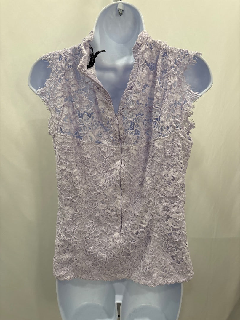 White House Black Market Shirt, Lavender, Large