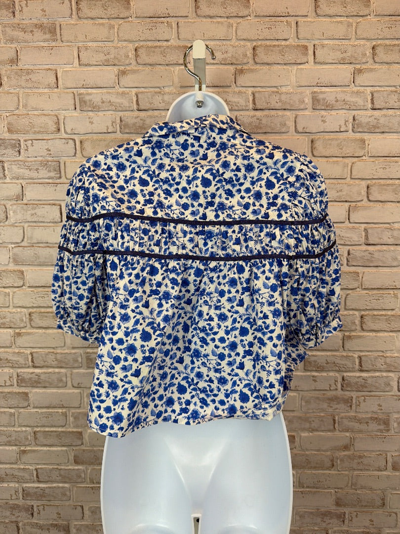 Maeve Shirt, Blue/white, XS, Used - Excellent