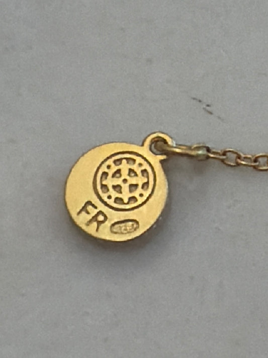 Freida Rothman 925 Sterling silver Necklace, Gold, One Size, Used - Excellent