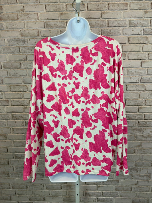 Hopely Shirt, white/pink, Medium, Used - Good