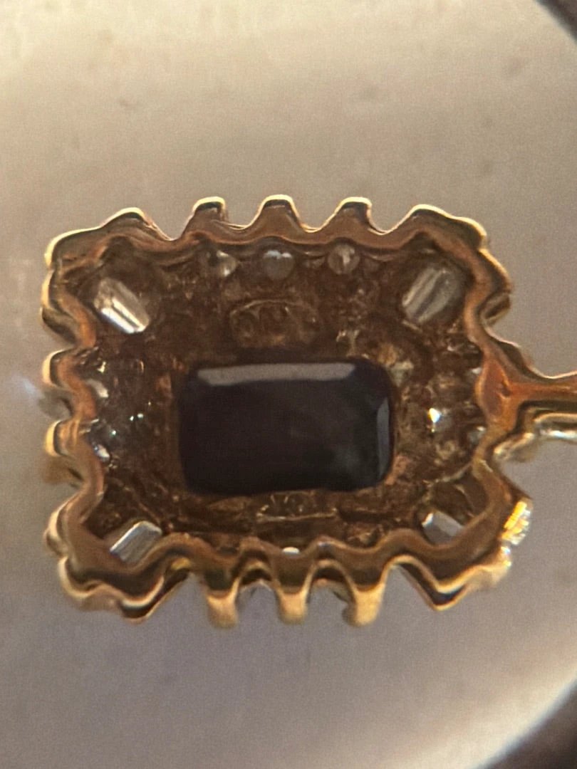 Various 10k Gold Necklace – Gold/Blue – Size One Size – Excellent Condition