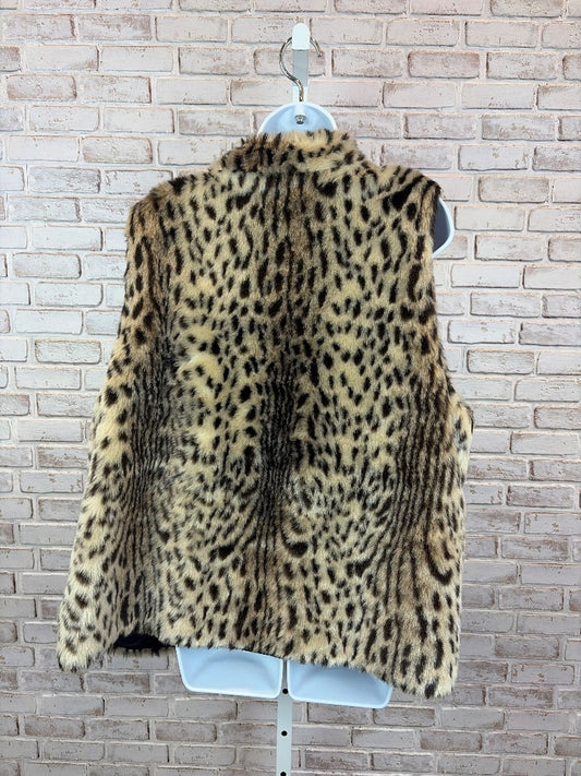 Chicos Vest, Leopard, 4, Used - Excellent