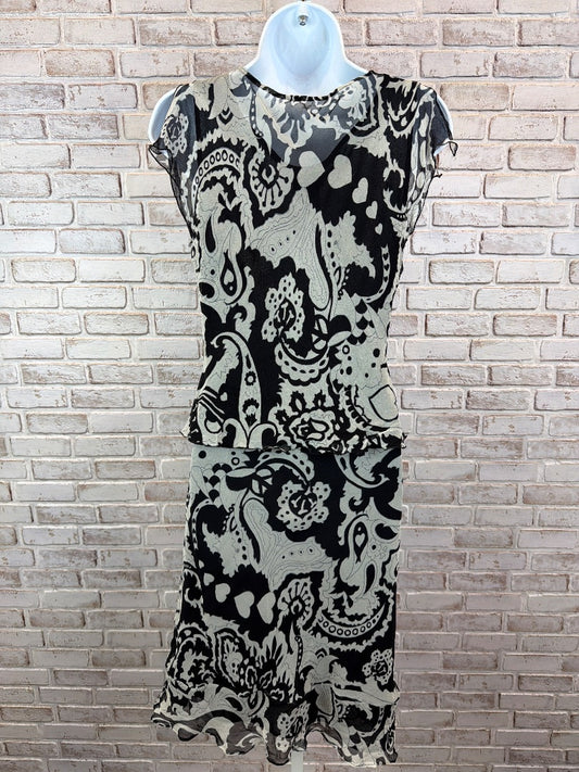 Rafaella Matching Silk Clothing Set, Black/white, 8, Used - Good