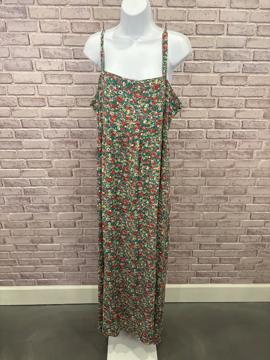 Natural life Dress, Green floral multi, L/XL, New With Tags