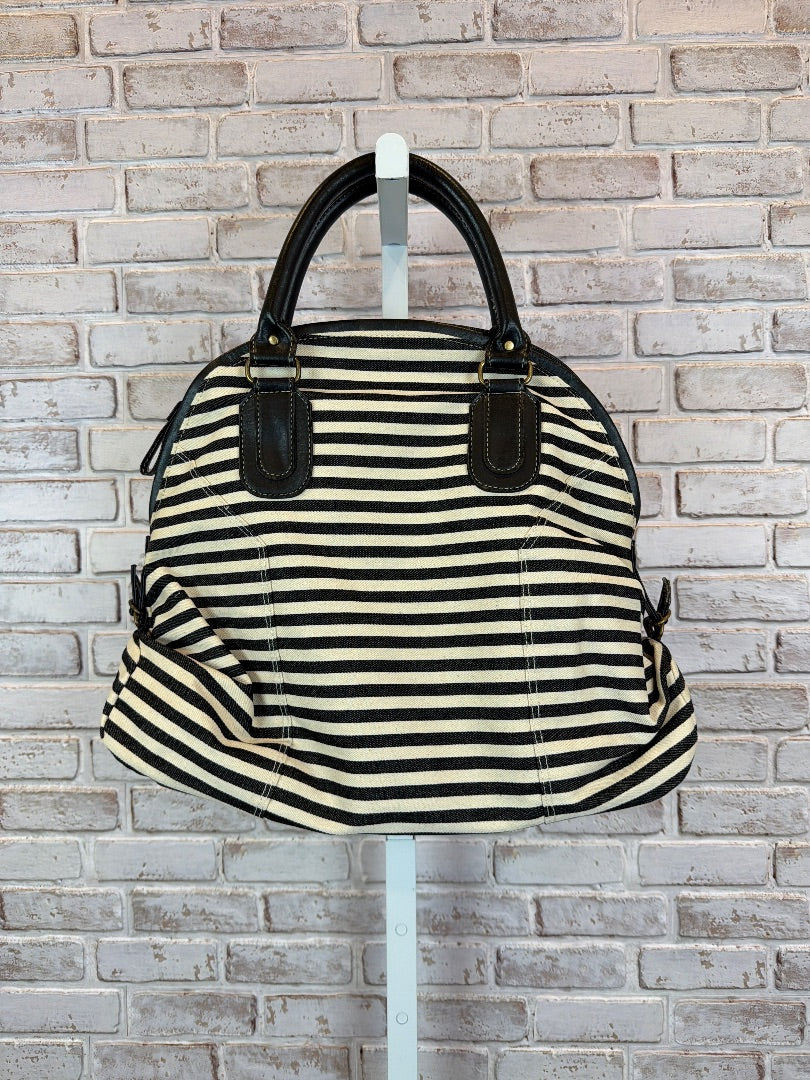 Fred & Basha Handbag, Black/tan stripes, One Size, Used - Good