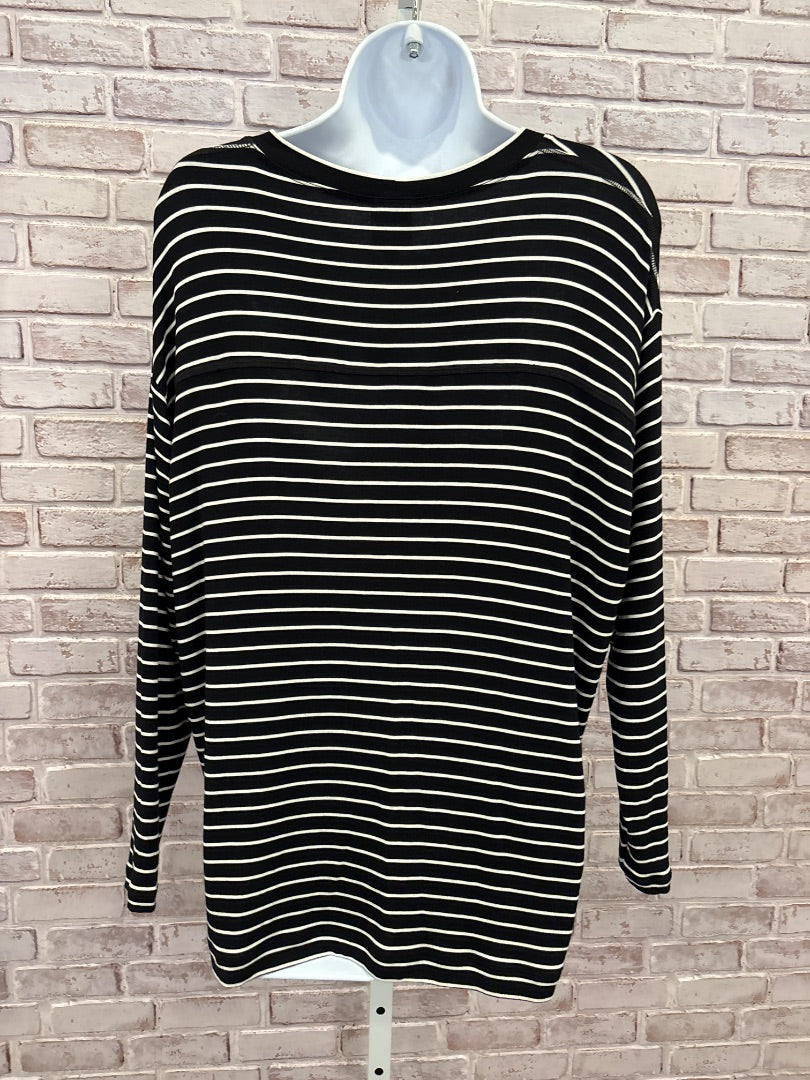 Cabi Sweater, Black/white stripes, XXS, Used - Good