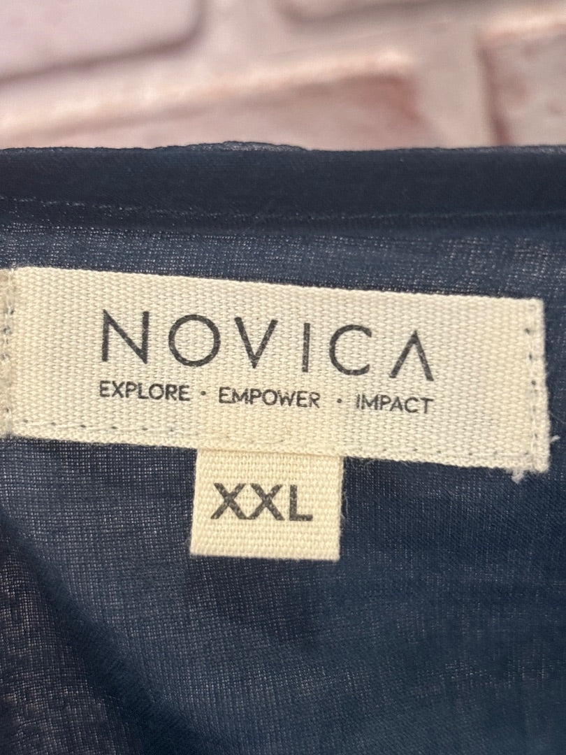 Novica Shirt, Teal multi, XXL, Used - Good