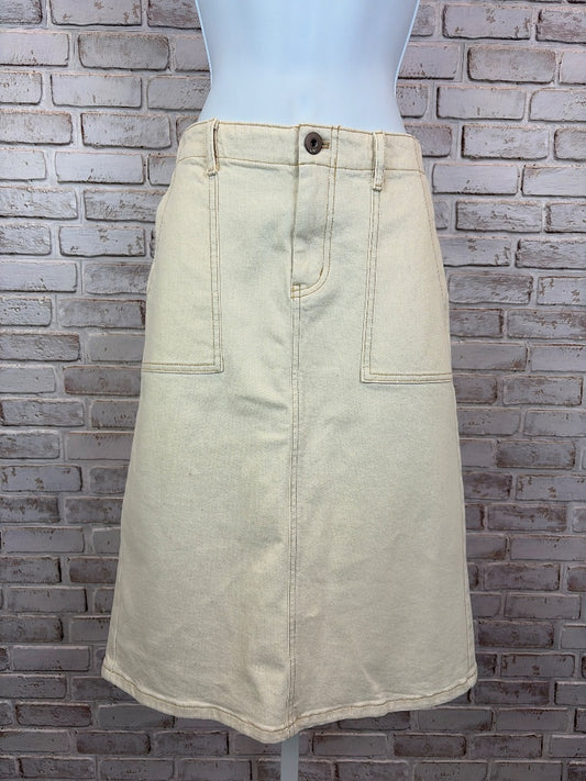J.jill Skirt, Cream, 6, Used - Good