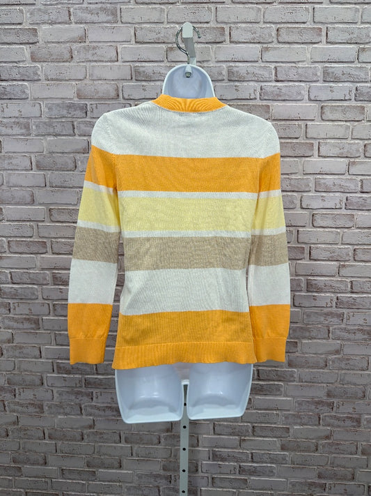 Tommy Hilfiger Shirt, orange multi stripes, XS, Used - Good