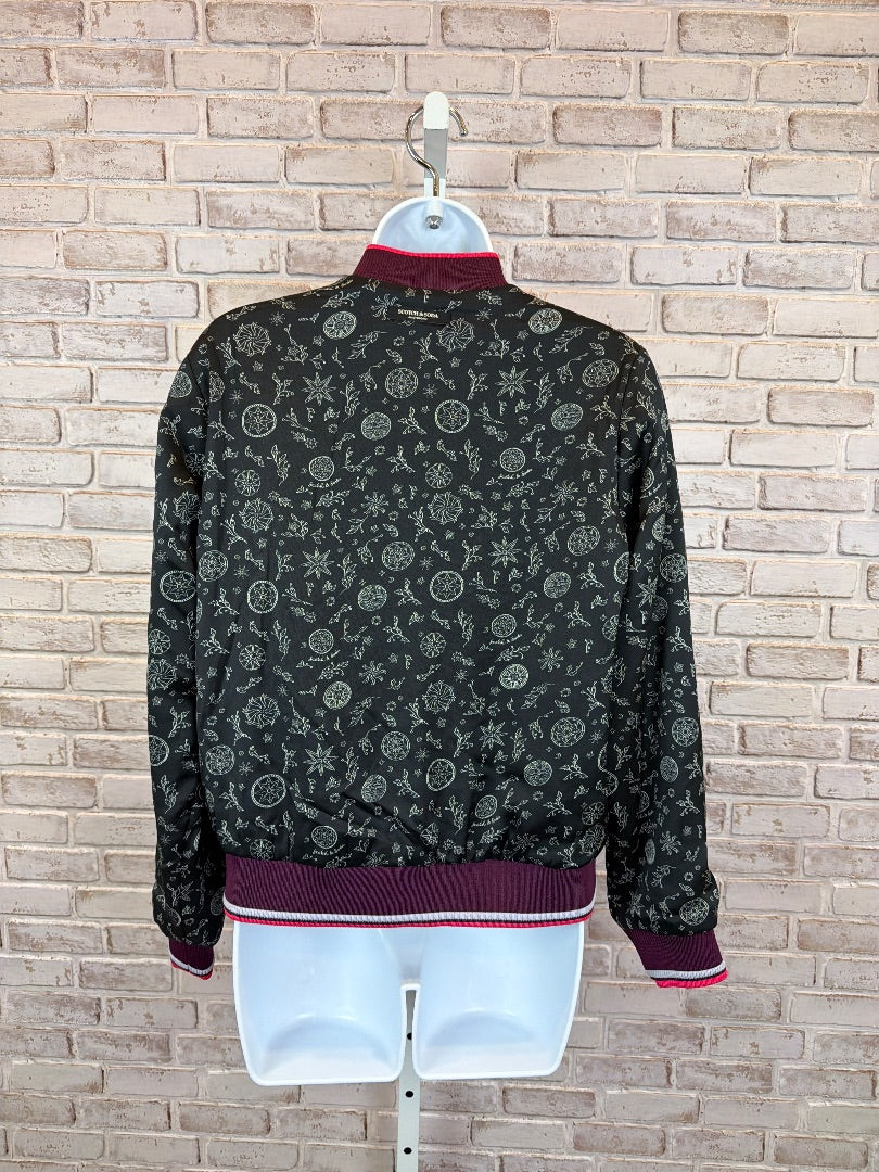 Scotch & Soda Reversible Bomber Jacket, Multi, Small, Used - Good