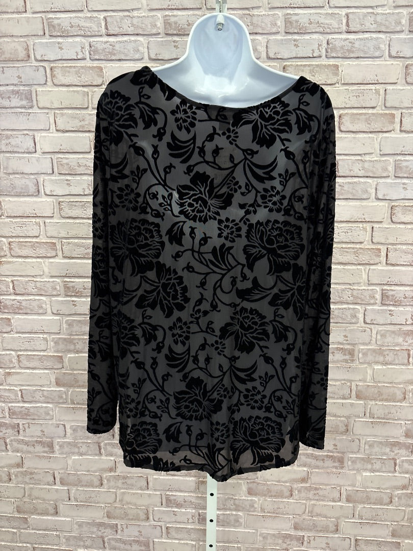 Karen Kane Shirt, Black, XL, New With Tags