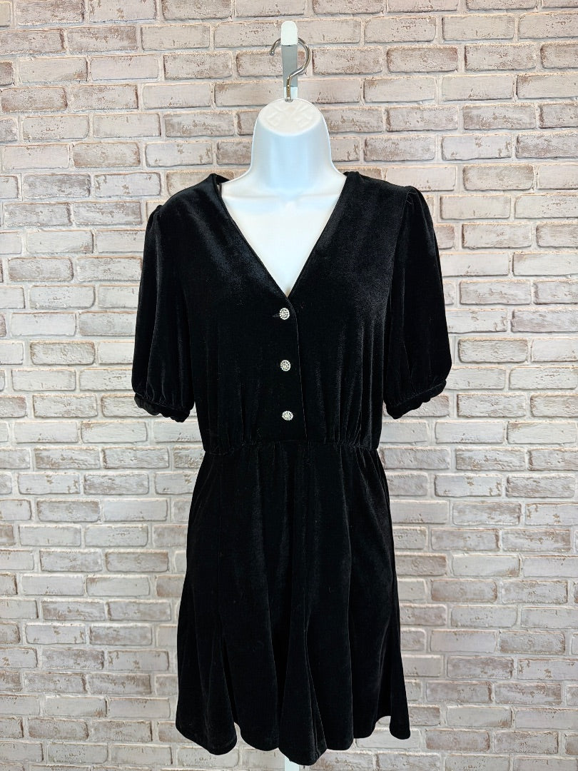 Zara Dress, black velvet, Small, Used - Good