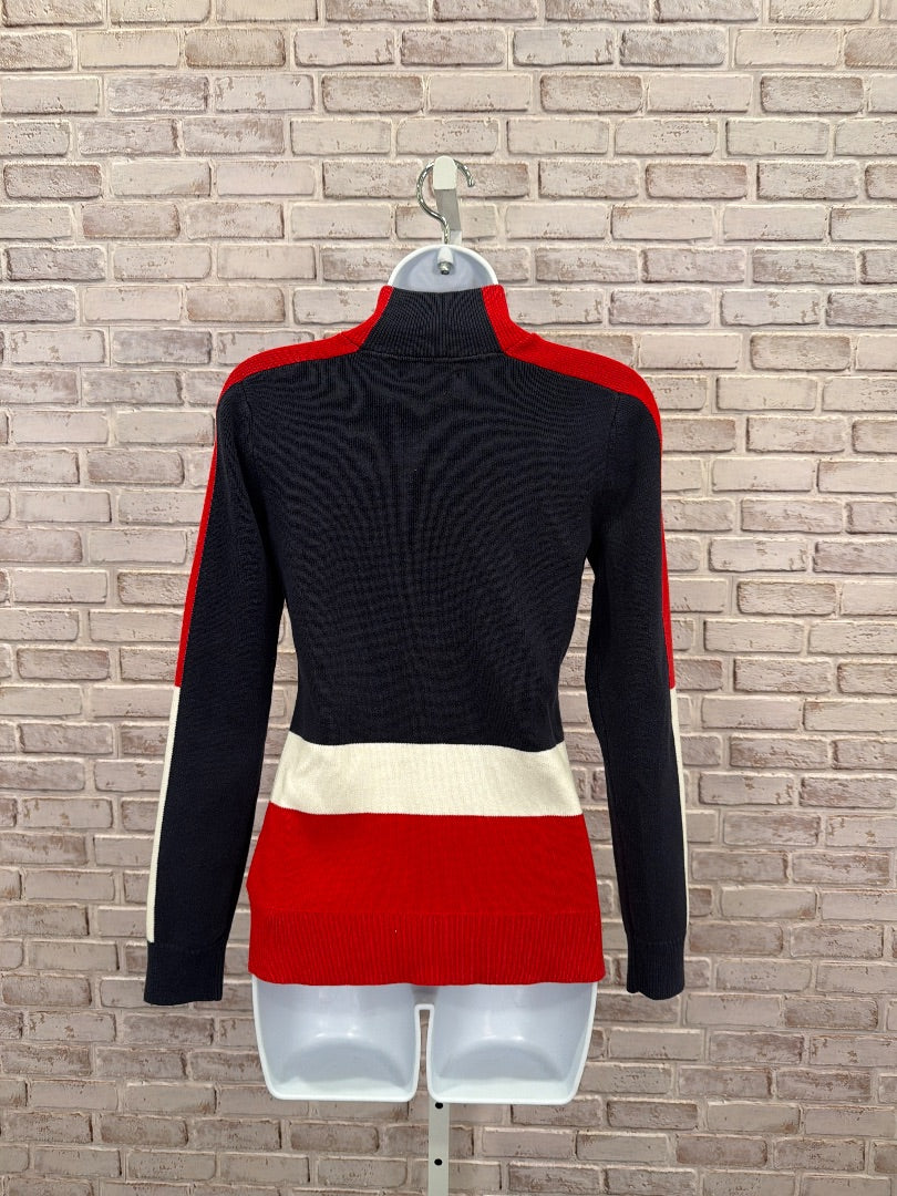 Tommy Hilfiger Sweatshirt, navy/red, Small, Used - Good