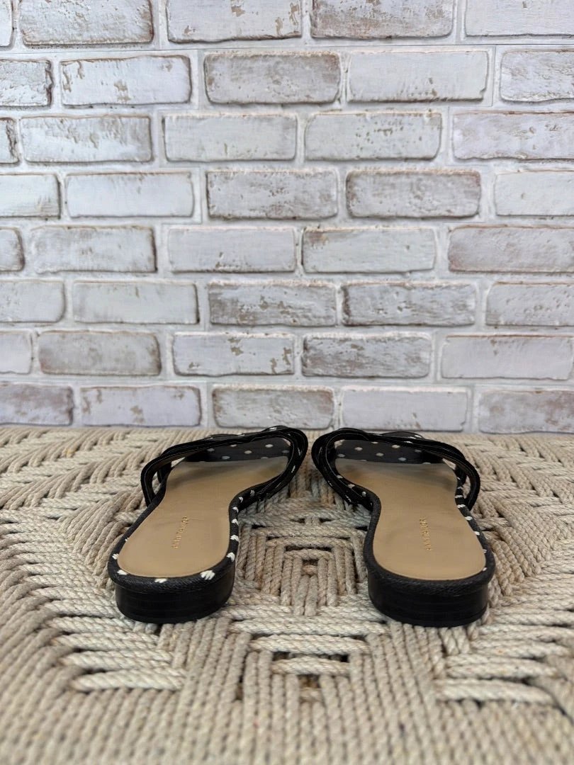 Ann Taylor Shoes - Sandals – Ann Taylor Slip On Sandals, Black/white, 7, Like New