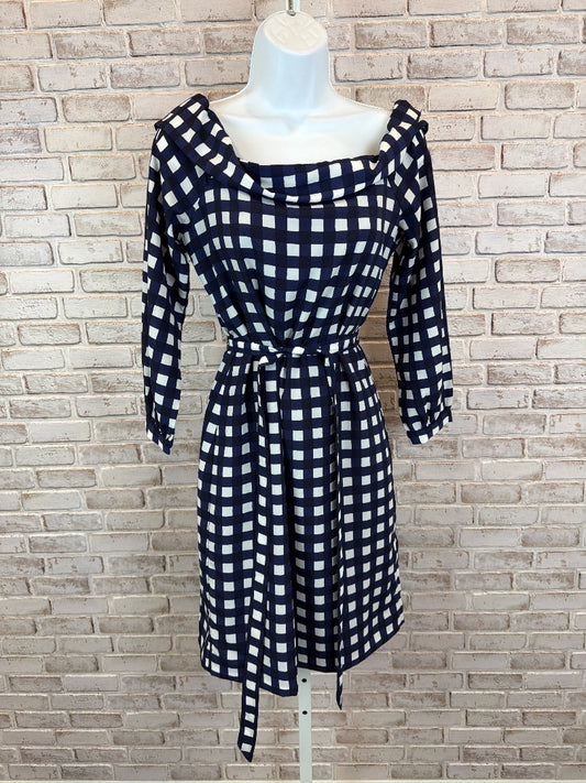 Banana Republic Dress, Navy/white gingham, XS, Used - Excellent