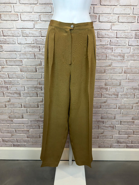 Jones New York Silk Pants, Khaki, 12P, Used - Excellent