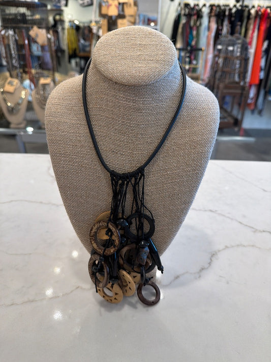 Various Necklace, Brown/black, One Size, Used - Good
