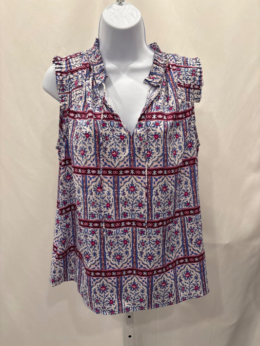 Loft Shirt, White/blue/magenta, Medium