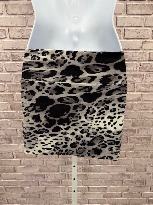 Hot Gal Skirt, Black/white leopard, Medium, Used - Good