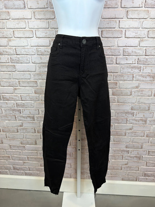 Kut High Ruse Donna Ankle Skinny Jeans, Black, 12, New With Tags