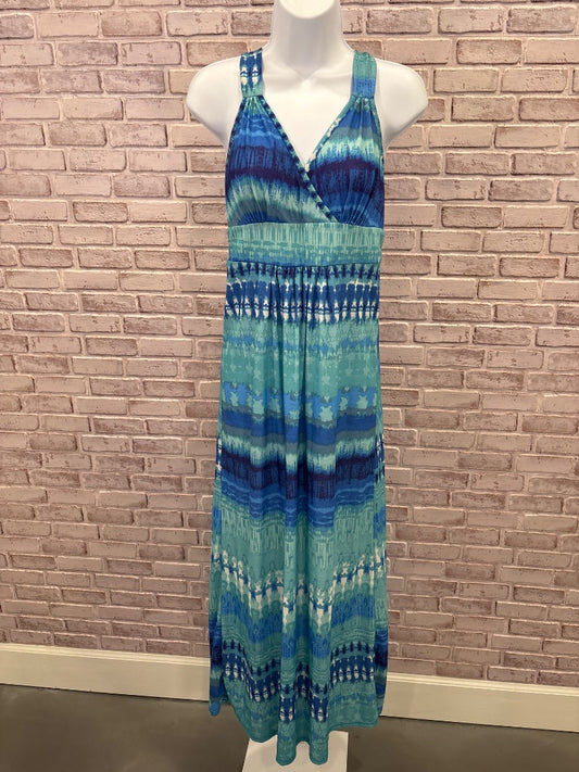 Faded Glory Dress, Blue multi, Small, Used - Good