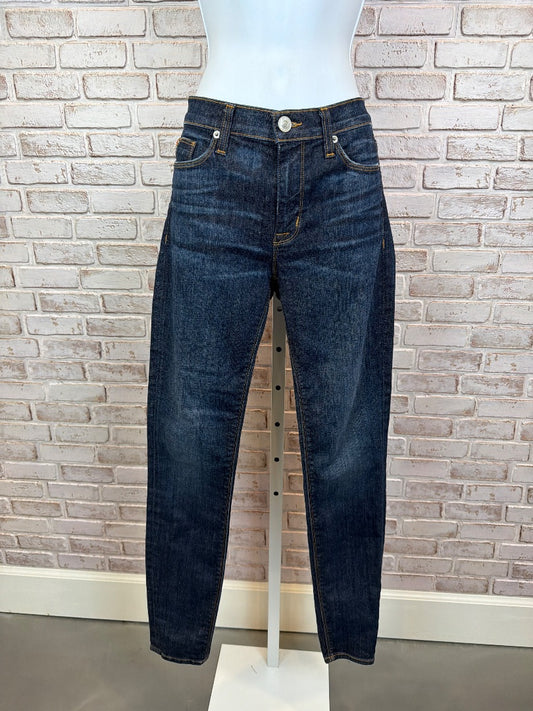 Hudson Nico Midrise Super Skinny Jeans, dark denim, 27, Used - Good