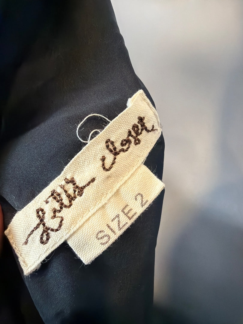 Vintage Lilis Closet Dress, Black/white polka dots, 2, Used - Excellent