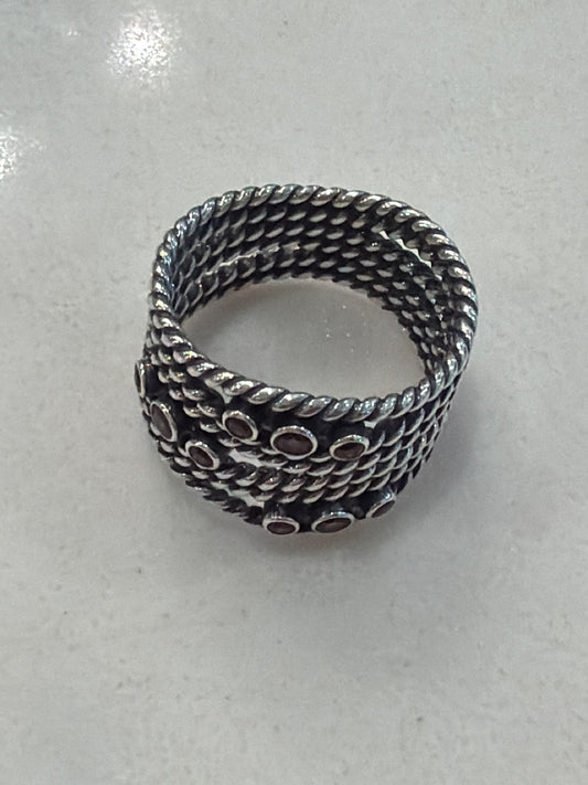 Pandora Ring, Silver/purple, Used - Good