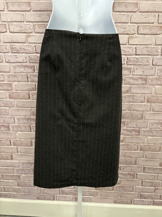 Tessuto Skirt, Grey pinstripes, 6, Used - Good