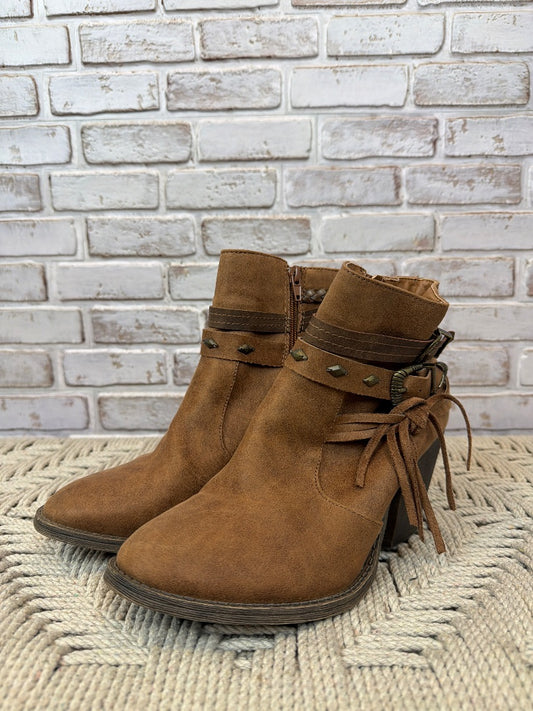 Jellypop Cowgirl booties, Brown, 9, Used - Excellent